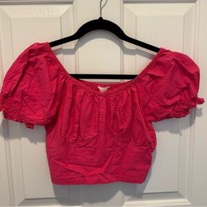 Sim & Sam Pink Crop Top Size M